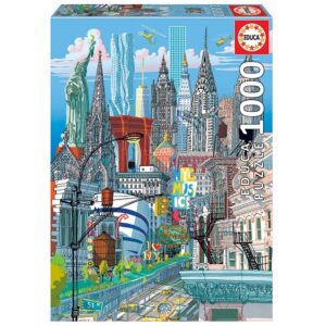 EDUCA 1000 PIECE NEW YORK CITY CARLO STANGA PUZZLE
