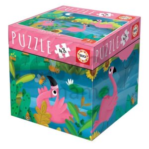 EDUCA CUBE 48PC FLAMINGOS