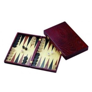 PHILOS BACKGAMMON 12" WOOD FOLDING