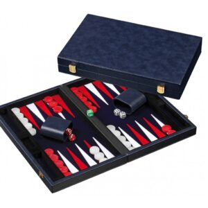 PHILOS BACKGAMMON 15" STITCHED BLUE