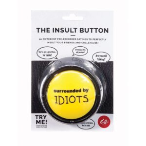 SURROUNDED BY IDIOTS BUTTON