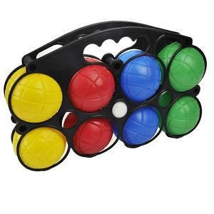 BOCCE BALLS COLOURED IN PLASTIC CASE