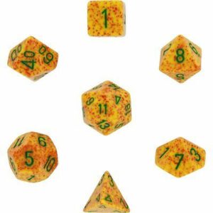 CHESSEX 25312 SPECKLED POLYHEDRAL 7 DICE SET LOTUS