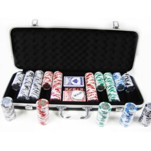POKER CHIP 500PC 15.5GM IN CASE