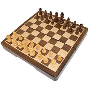 LAUNCH 15IN WOOD FOLDING CHESS INLAID