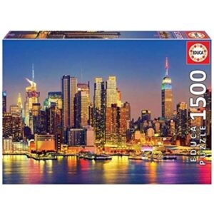 EDUCA 1500 PIECE MANHATTAN NEW YORK AT NIGHT