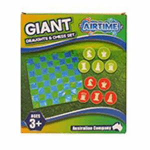 GIANT DRAUGHTS AND CHESS SET