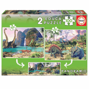 EDUCA 2x100 PIECE DINO WORLD