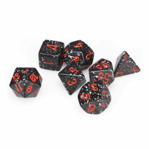 CHESSEX 25308 SPECKLED POLYHEDRAL 7 DICE SET SPACE