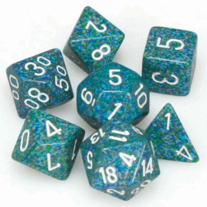 CHESSEX 25316 SPECKLED POLYHEDRAL 7 DICE SET SEA
