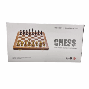G532 HERITAGE 40CM FOLDING WOOD CHESS SET