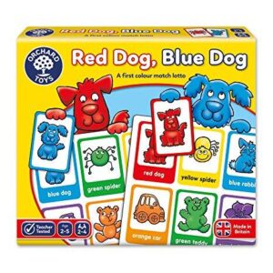 ORCHARD TOYS RED DOG, BLUE DOG LOTTO