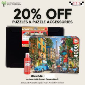Games World partners with Australian Jigsaw Puzzle Association