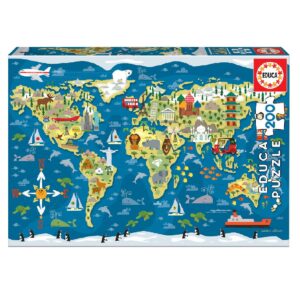 EDUCA 200 PIECE WORLD MAP