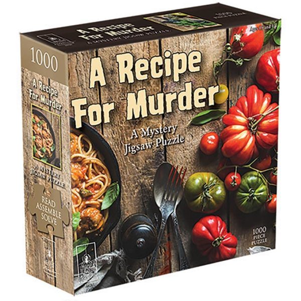 BEPUZZLED 1000 PIECE MYSTERY JIGSAW A RECIPE FOR MURDER