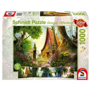 SCHMIDT 1000 PIECE GEORGIA FELLENBERG HOUSE IN THE GLADE