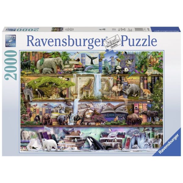 RAVENSBURGER 2000 PIECE STEWART WILD KINGDOM SHELF