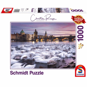 SCHMIDT 1000 PIECE RINGER PRAGUE - SWANS