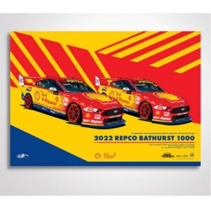 AUTHENTIC 2022 BATHURST 1000 PRINT - DICK JOHNSON RACING 1000 CHAMPIONSHIP RACES (ACP057)