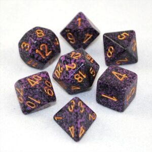 CHESSEX 25317 SPECKLED POLYHEDRAL 7 DICE SET HURRICANE