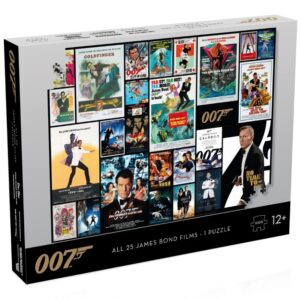 WINNING MOVES 1000 PIECE JAMES BOND 25 FILM POSTERS