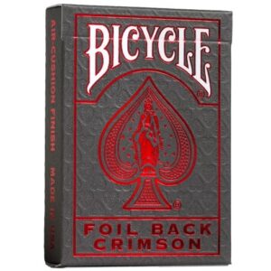 BICYCLE METALLUXE CRIMSON PLAYING CARDS