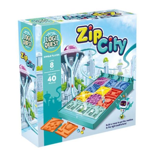 LOGIQUEST ZIP CITY PUZZLE GAME