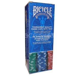 BICYCLE 100 POKER CHIPS 8GM CLAY