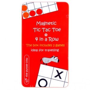 THE PURPLE COW MAGNETIC 2 IN 1 TIC TAC TOE