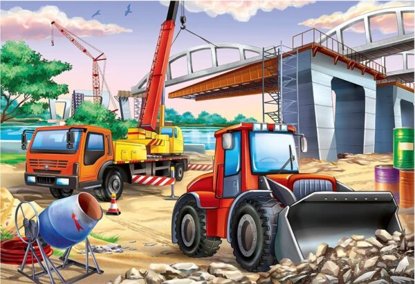 RAVENSBURGER 2x24 PIECE CONSTRUCTION AND CARS - Image 2