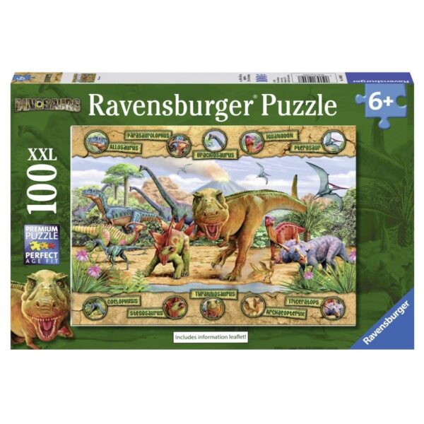 RAVENSBURGER 100 PIECE XXL DINOSAURS