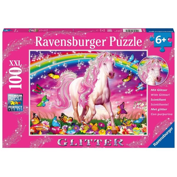 RAVENSBURGER 100 PIECE XXL GLITTER HORSE DREAM