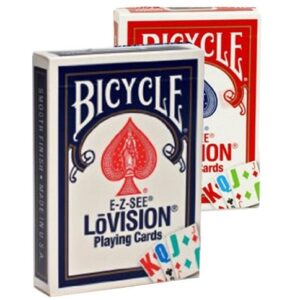BICYCLE LOVISION PLAYING CARDS E Z SEE