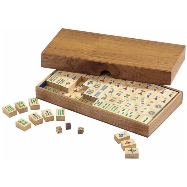 PHILOS MAHJONG SET WOOD PIECES