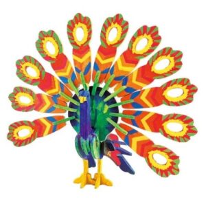 ROBOTIME PEACOCK PAINTING 3D WOODEN KIT