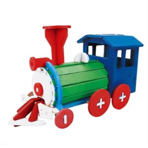 ROBOTIME PAINTING 3D WOODEN LOCOMOTIVE