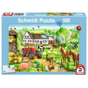 SCHMIDT 100 PIECE MERRY FARMYARD