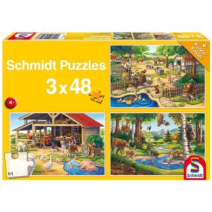 SCHMIDT 3X48 PIECE MY FAVOURITE ANIMALS