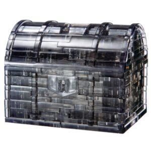 CRYSTAL PUZZLE 3D BLACK TREASURE CHEST