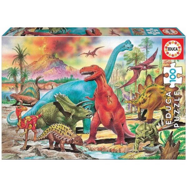 EDUCA 100 PIECE DINOSAURS