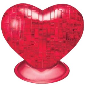 CRYSTAL PUZZLE 3D RED HEART