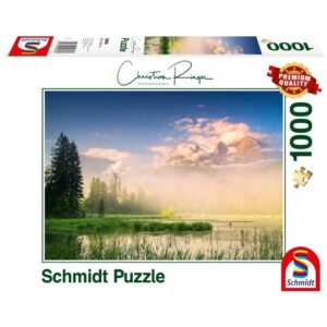 SCHMIDT 1000 PIECE CHRISTIAN RINGER LAKE TAUBENSEE AUSTRIA