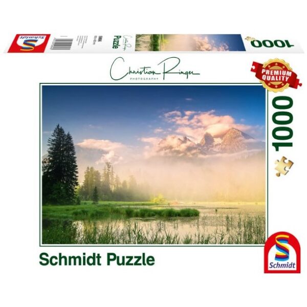 SCHMIDT 1000 PIECE CHRISTIAN RINGER LAKE TAUBENSEE AUSTRIA