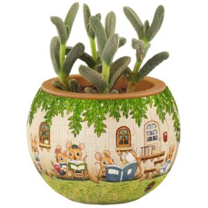 PINTOO 3D PUZZLE FLOWERPOT HAPPY READING (K1102)
