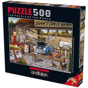 ANATOLIAN 500 PIECE DAYTON'S GARAGE - MINI & AUSTIN-HEALEY SPRITE (#3571)