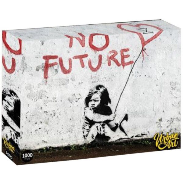 URBAN ART 1000 PIECE BANKSY ART NO FUTURE