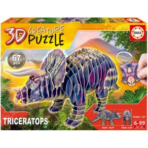 EDUCA 3D CREATURE PUZZLE TRICERATOPS