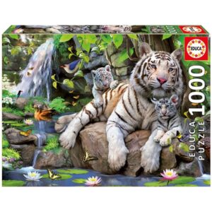 EDUCA 1000 PIECE WHITE TIGERS OF BENGAL
