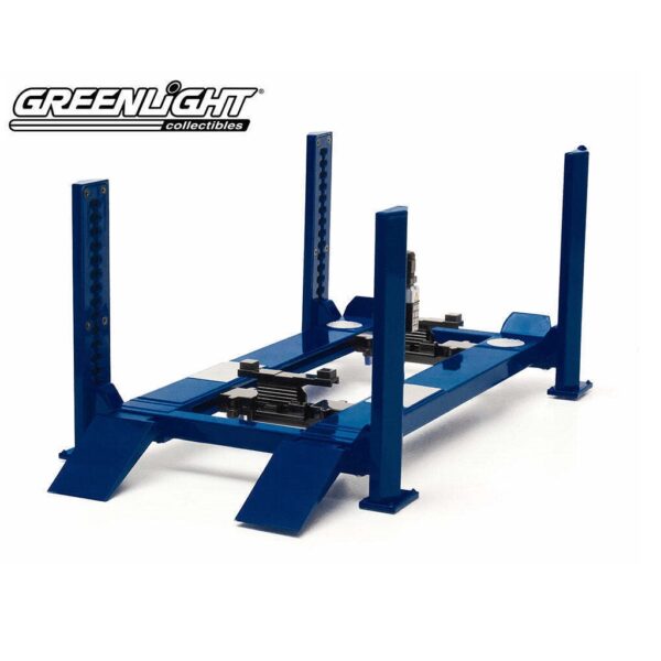 GREENLIGHT 1:18 4 POST HOIST BLUE (12884)
