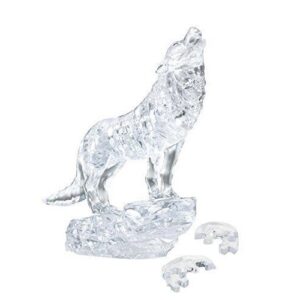 CRYSTAL PUZZLE 3D WOLF SILVER